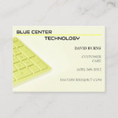 Yellow-Keyboard-Informationstechnologie Visitenkarte (Vorderseite)