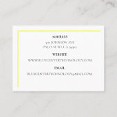 Yellow-Keyboard-Informationstechnologie Visitenkarte (Rückseite)