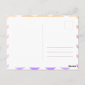 Yellow Kids Foto Girl Birthday Danke Postkarte (Rückseite)