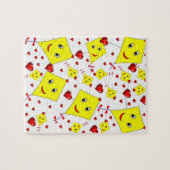 Yellow Kites Red Hearts Jigsaw Puzzle Daisy (Horizontal)