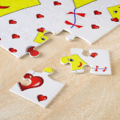 Yellow Kites Red Hearts Jigsaw Puzzle Daisy (Seite)