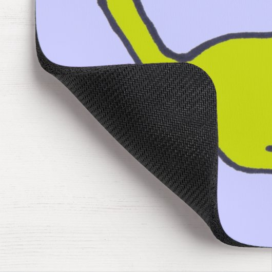 Yellow Kitty Mousepad (Ecke)