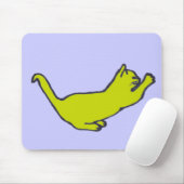 Yellow Kitty Mousepad (Mit Mouse)