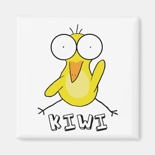 Yellow Kiwi Magnet (Vorne)