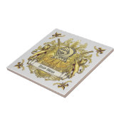 Yellow Knight Familienwappen Name Fliese (Seite)