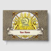 Yellow Knight Familienwappen Surname book Gästebuch (Vorderseite)