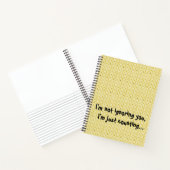 Yellow Knitted Texture Spiral Notebook Notizblock (Innenseite)