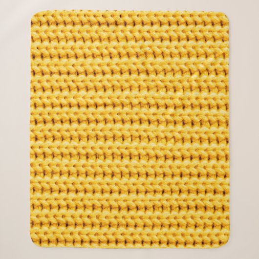 Yellow knitted woolen fabric background sherpadecke (Vorderseite)