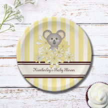Yellow Koala Geburtstag / Gender Neutral Baby Dusc