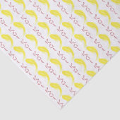 Yellow Koi Fish w/Red "KOI" Seidenpapier (Ausschnitt)