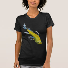 Yellow koi Japanischer Karpfen Aquarellfisch T-Shirt
