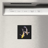 Yellow Koi Pair Magnet (In Situ (Geschirrspüler))