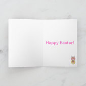 Yellow Kokeshi Osterkarte Feiertagskarte (Innenseite)