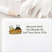 Yellow Lab, Black Lab Chefs Return Address (Insitu)