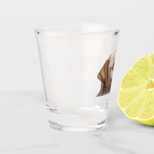 Yellow Lab Dog Schnapsglas (Links)