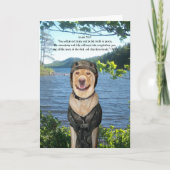 Yellow Lab in Camo Birthday for Outdoorsman Karte (Vorderseite)