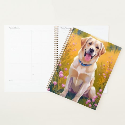 Yellow Lab Labrador Retriever Dog Painting Planer (Anzeige)