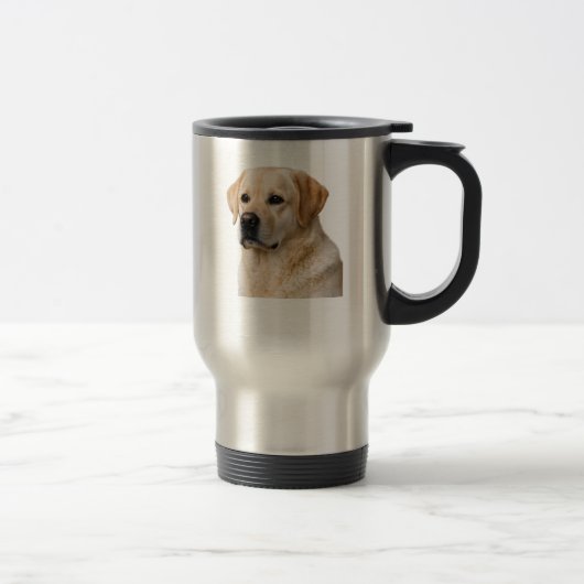 Yellow Lab Loyalty Stainless Mug Reisebecher (Rechts)