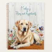 Yellow Lab Wildflowers Planer (Vorderseite)