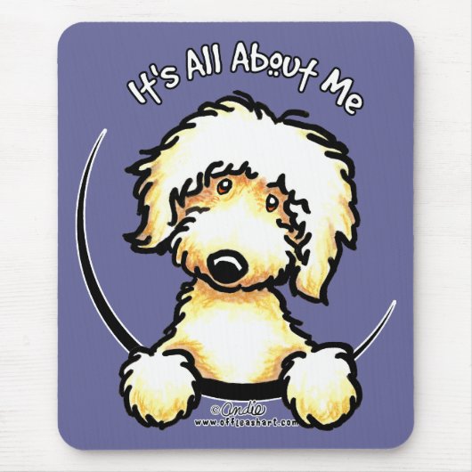 Yellow Labradoodle IAAM Mousepad (Vorne)