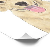 Yellow Labrador Art Fotodruck (Ecke)