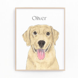 Yellow Labrador Art Fotodruck