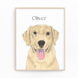 Yellow Labrador Art Fotodruck