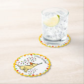 Yellow Labrador Birthday Party Paper Untersetzer (Vor Ort)