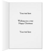 Yellow Labrador Cheese Tax Christmas Holiday card (Innen (Rechts))