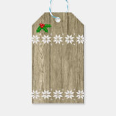 Yellow Labrador Christmas Evergreen Weihnachtsmann Geschenkanhänger (Rückseite)