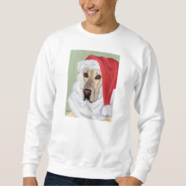 Yellow Labrador Christmas Santa Sweatshirt