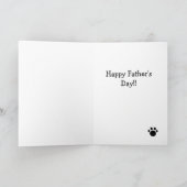 Yellow Labrador Daddy Karte (Innenseite)