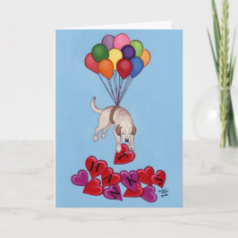 Yellow Labrador Danke Karte