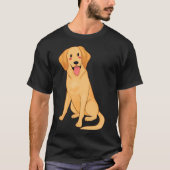 Yellow Labrador Design T-Shirt (Vorderseite)