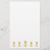 Yellow Labrador Dog Design Briefpapier (Vorderseite)