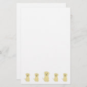 Yellow Labrador Dog Design Briefpapier (Vorne/Hinten)
