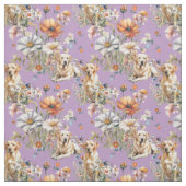 Yellow Labrador Dogs Seamless Pattern Stoff (Muster)
