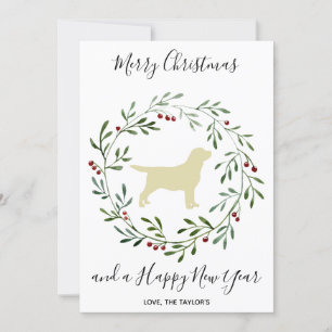 Yellow Labrador Elegant Dog Frohe Weihnachten