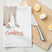 Yellow Labrador Geschirrtuch (Viertel Falte)