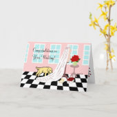 Yellow Labrador Glückwunsch Hochzeit Karte (Gelbe Blume)