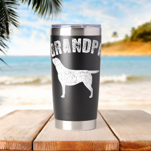YELLOW LABRADOR GRANDPA Matching Family Thermobecher