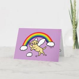 Yellow Labrador Guardian Angel Vielen Dank Karte