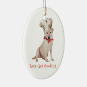 Yellow Labrador Keramikornament (Rechts)