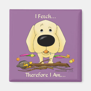Yellow Labrador (Labradore) -Ich holt...Magnet Magnet