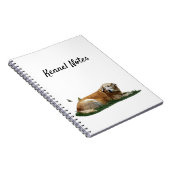 Yellow Labrador Mixed Breed Dog Spiral Notebook Notizblock (Rechte Seite)