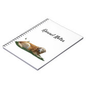 Yellow Labrador Mixed Breed Dog Spiral Notebook Notizblock (Linke Seite)