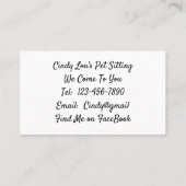 Yellow Labrador Mixed Breed Hunde Business Cards Visitenkarte (Rückseite)