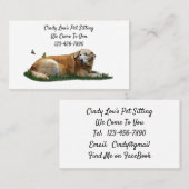 Yellow Labrador Mixed Breed Hunde Business Cards Visitenkarte (Vorne/Hinten)
