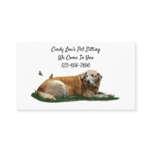 Yellow Labrador Mixed Breed Hunde Business Cards