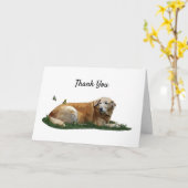 Yellow Labrador Mixed Rasse Hund Danke Karte (Gelbe Blume)